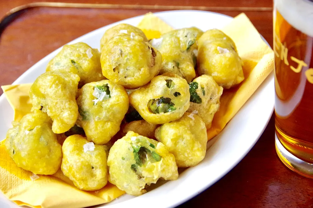 芽キャベツのカレービアフリット
